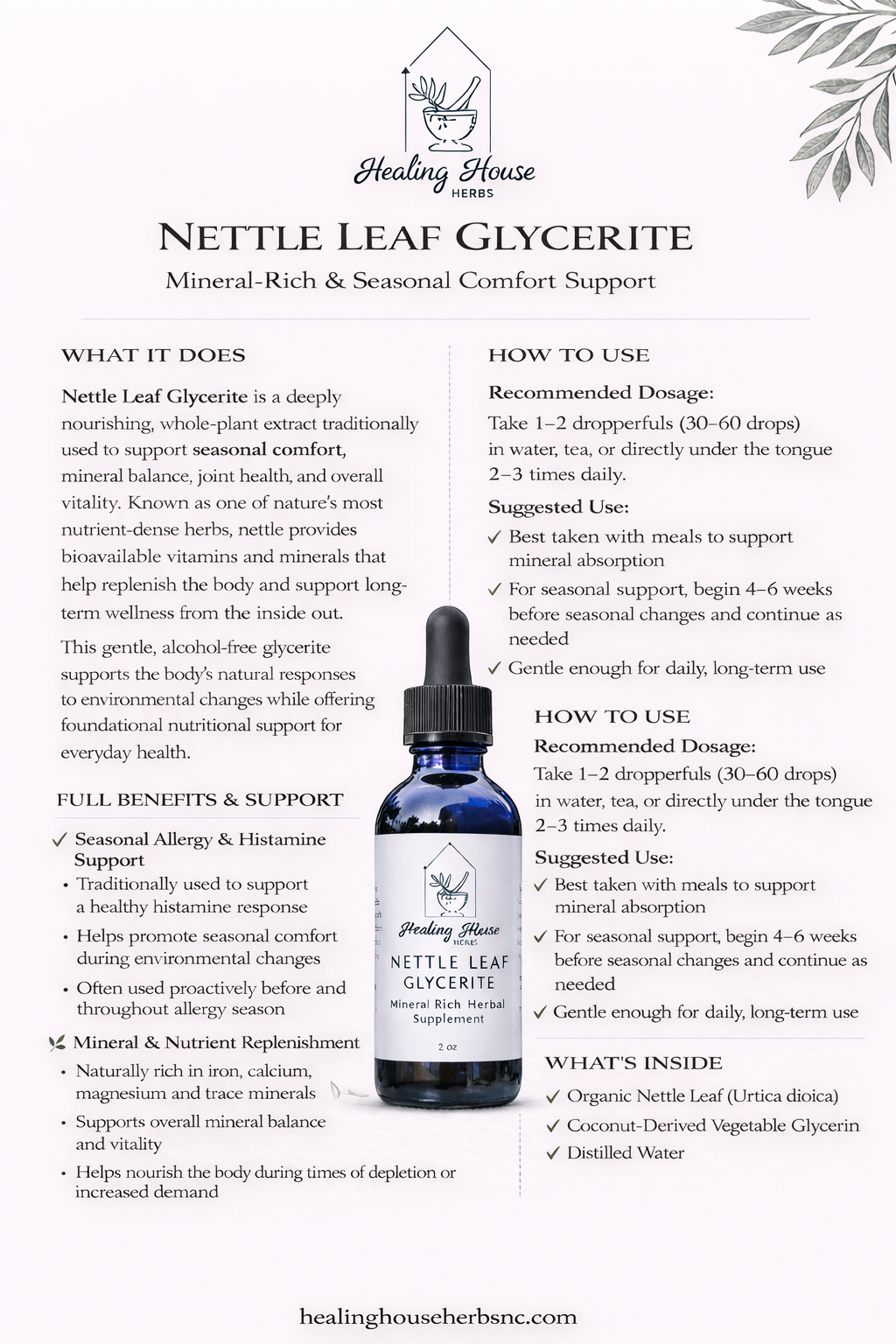 Nettle Leaf Glycerite