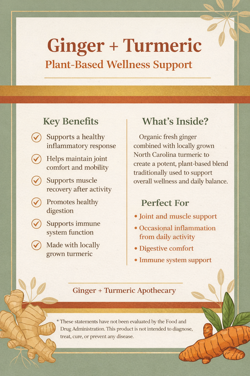 Ginger + Turmeric Glycerite