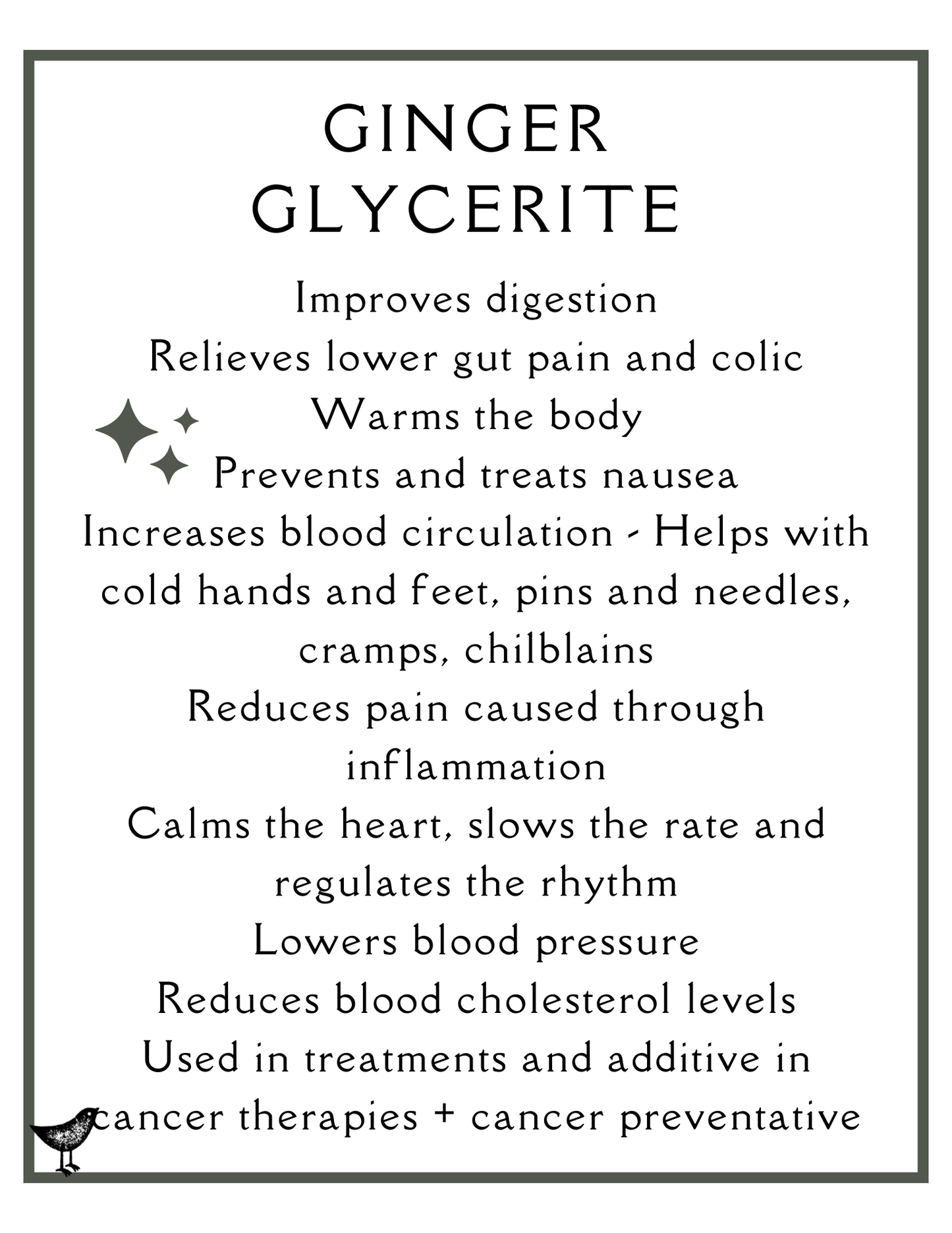 Ginger Glycerite