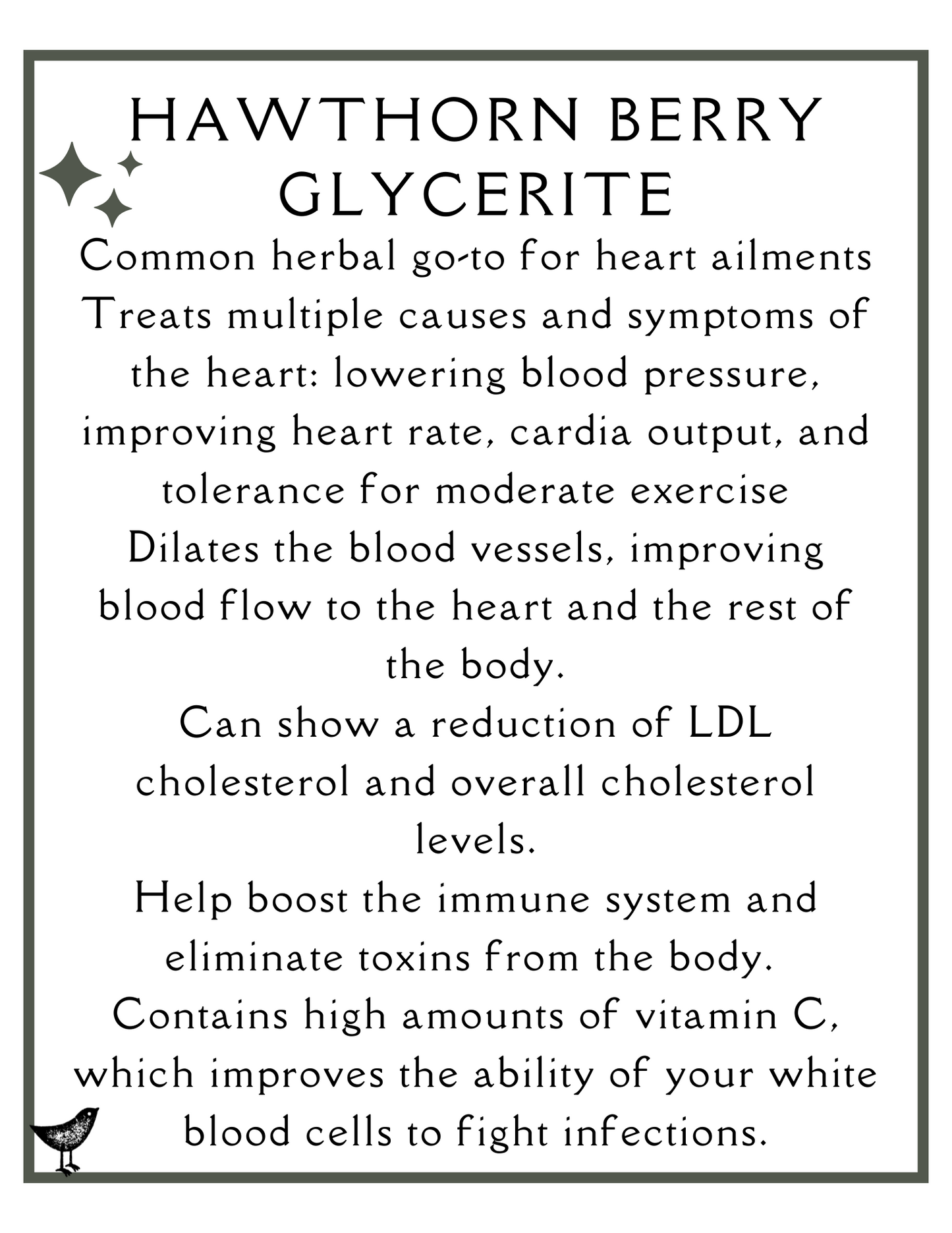 Hawthorn Berry Glycerite