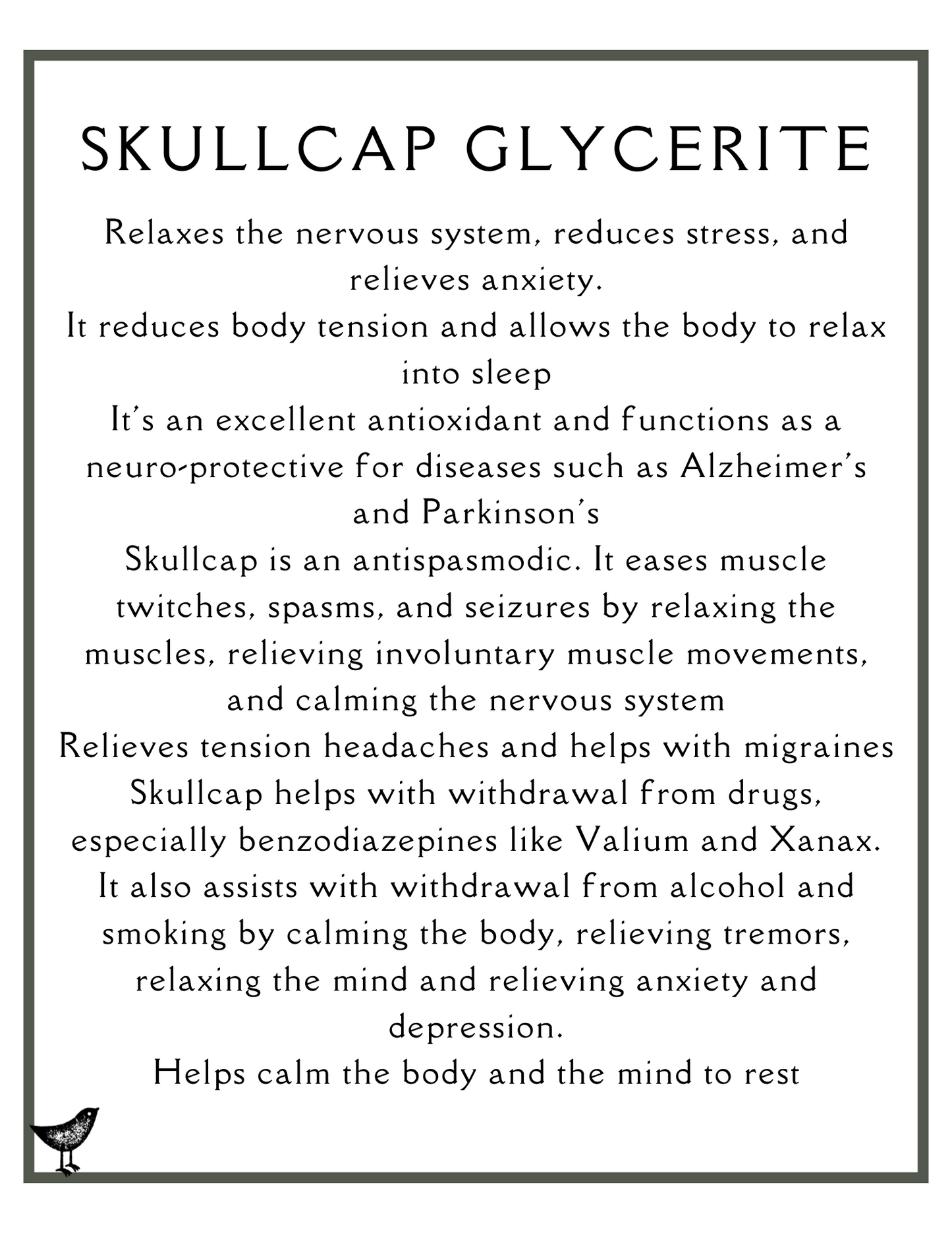 Skullcap Glycerite