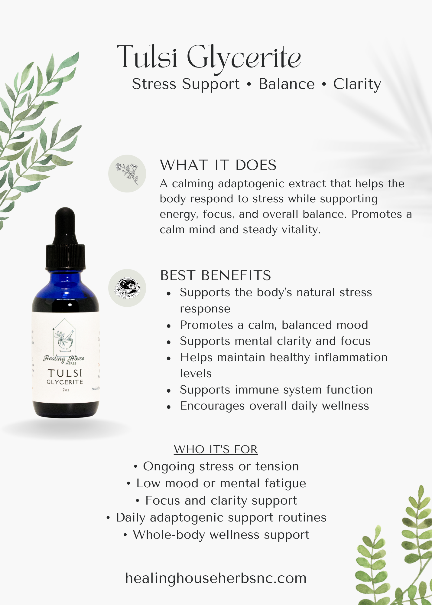 Tulsi Glycerite
